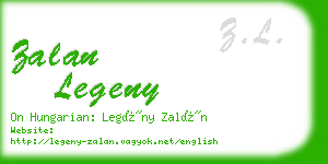 zalan legeny business card